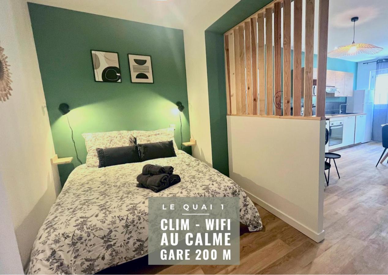 LE QUAI 1 - Spacieux Studio NEUF CALME - CLIM - WiFi - Gare à 200m Agen Esterno foto